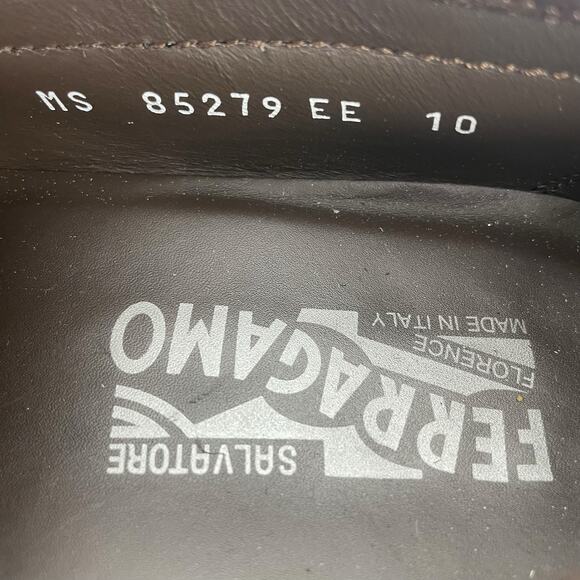 Salvatore Ferragamo Master Gancini Bit Suede Loafer Brown Size 10EE/ US 11 - Picture 14 of 15